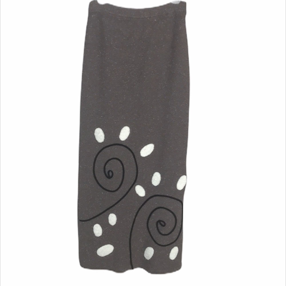 Vintage Animale Silk Knit Retro Skirt Set Size M - Picture 2 of 8